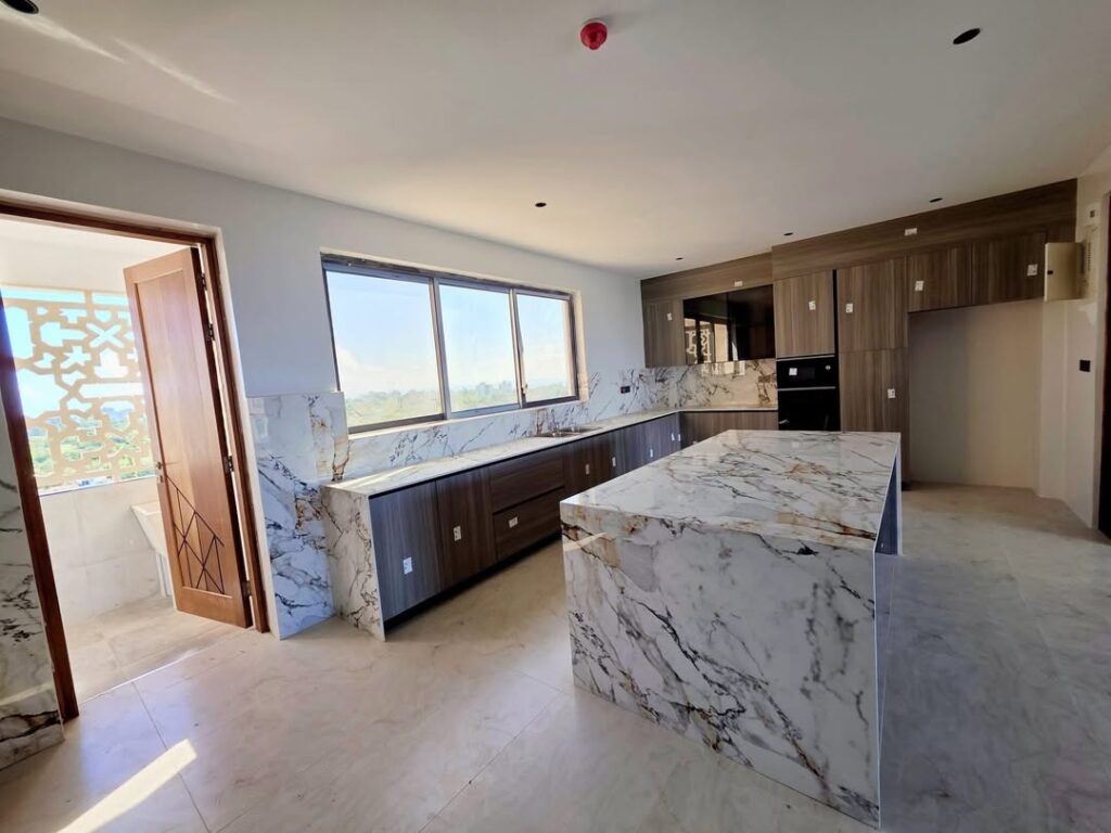 Clean and functional kitchen design in affordable apartments for rent in Nairobisatellite towns like Ruiru and Syokimau.